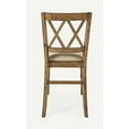 thumbnail image 4 of Jofran Telluride Rustic Distressed Pine Upholstered Counter Stool (Set of 2), 4 of 7