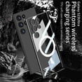 thumbnail image 4 of Clear Crystal Case for Samsung Galaxy S24 Ultra Built-in Camera Lens Protector Luxury Magnetic Case Compatible with MagSafe Elegant Protection Case for Samsung S24 Ultra 6.8 inch, Black, 4 of 6