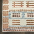 thumbnail image 4 of Nourison Nordic 2' x 6' Ivory Rust Modern Indoor Rug, 4 of 7