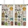thumbnail image 5 of Kitchen Cooking Small Curtain Rod Pocket Short Curtains Half Drapes Partition Cabinet Door Window Curtains Home Decor, 5 of 6
