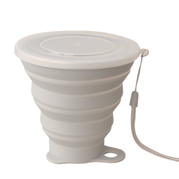 Monstrate Taza de viaje con amplia gama de usos Taza de agua portátil de gran capacidad, ligera y cómoda Almacenamiento y organización del hogar Gris
