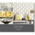 thumbnail image 2 of Shades, Damask Geometric Graphic White, Blue Wallpaper Roll, 2 of 2