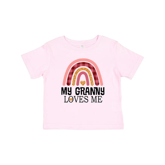 Inktastic My Granny Loves Me Girls Boho Rainbow Girls Baby T-Shirt