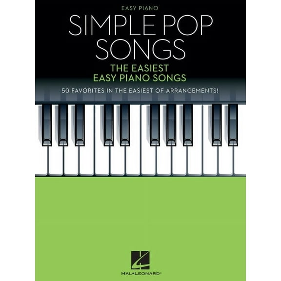 Simple Pop Songs - The Easiest Easy Piano Songs - Sheet Music with Lyrics, (Paperback)