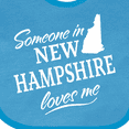 thumbnail image 4 of Inktastic Someone in New Hampshire Loves Me Boys or Girls Baby Bib, 4 of 4