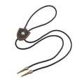 thumbnail image 1 of lionlar Cravate Rétro Turquoise Bolo Amérindienne Inde Cravate Cowboy Bronze Ancien, 1 of 9