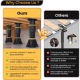 thumbnail image 3 of Queilt 2pcs 8.5-13 inch Adjustable Height Bed Support Legs，Bed Frame Legs for Bed Slats，Bed Frame Feet Replacement Slat Support Bed Frame Center Support Bed Legs, 3 of 4