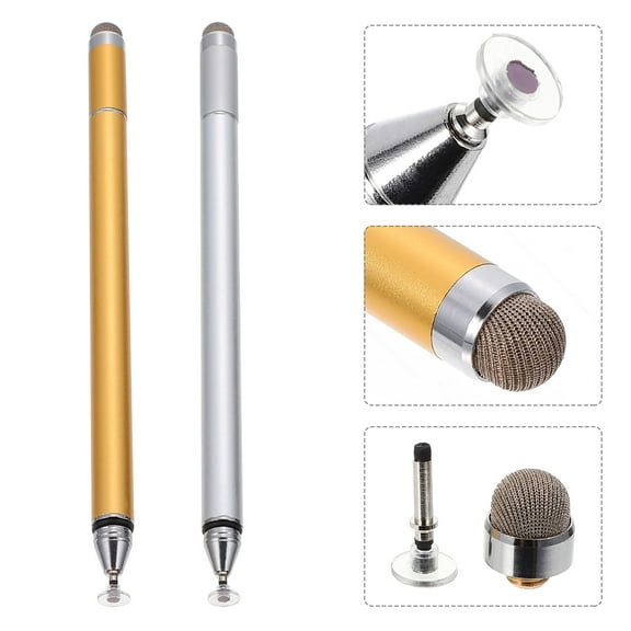 GOOHOCHY 1 Set 2Pcs 4 in Screen Pens High Precision Capacitive Stylus Painting Pens