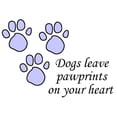 thumbnail image 3 of CafePress - Blue Dogs Leave Pawprints On Your Heart White T Sh - Men's White Classic Cotton T-Shirts, 3 of 4