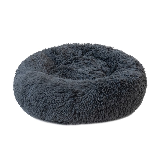 Cama redonda de felpa para gatos, casa para perros, cojín para cachorros, portátil, cálido