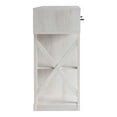 thumbnail image 3 of Furniture of America Acres Farmhouse Wood Wine Bar in White Oak, 3 of 8