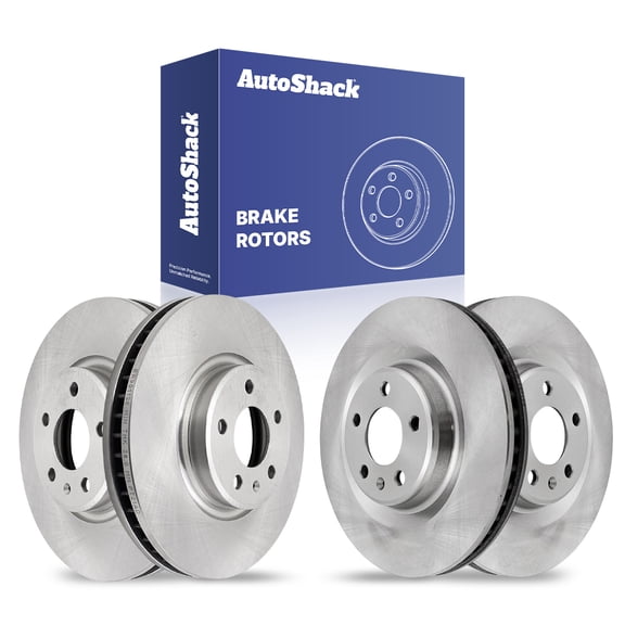 AutoShack Front Vented & Rear Vented Brake Rotors 4-PC Set Replacement for 2013-2016 Audi Q5 2012-2019 Audi A6 Quattro