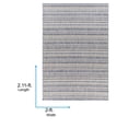 thumbnail image 6 of Livabliss Outdoor Rugs, 2x3 Eagean Global Navy Area Rug for Patio, Porch, Deck, Backyard, Waterproof Indoor Outdoor Carpet (2' x 2'11"), 6 of 7