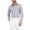 Grey, variant on Men's Slim Fit Herringbone Dress Shirt Grey Medium 15 - 15.5 / 34 - 35
