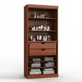 thumbnail image 2 of 100% Solid Wood 32" Bathroom Cabinet with 2-Drawers and Adjustable Shelves, 2 of 3