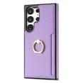 thumbnail image 6 of Nalacover for Samsung S23 Ultra Wallet with Card Holder Slot, 360?Rotation Ring Holder Kickstand Cover for Men Women Protective Premium PU Leather Shockproof Cover for Samsung Galaxy S23 Ultra, Purple, 6 of 9