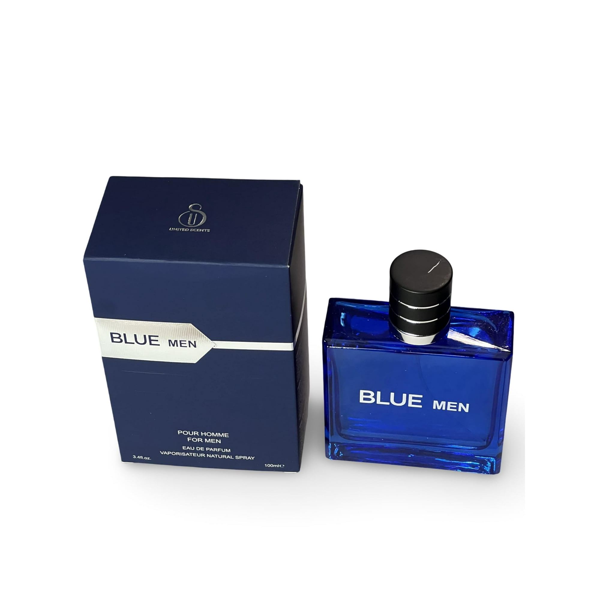 United Scents BLUE MEN Eau de Parfum for Men, 3.4 Fl Oz, Notes