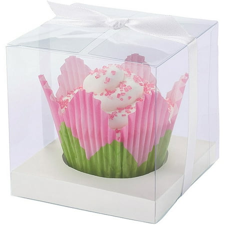 Wilton Cupcake Box Favor Kit, Clear & White 20 ct. 415-0435