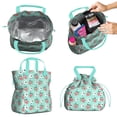 thumbnail image 2 of Bull Terrier Dog and Flower Florals Drawstring Lunch Bag Women - Drawstring Lunch Bag Insulated for Work Office - Stain-Resistant Large Lunchbags for Women with Multi-Pockets, 2 of 6