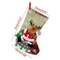 thumbnail image 3 of Family Christmas Stockings, 14" Personalized Christmas Stockings, Santa Snowman Reindeer Bear Farmhouse Christmas Stocking Luxury Thick Festival Decoration for Xmas and New-Year Party, 3 of 3