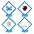 thumbnail image 5 of Marco flotante Uxcell 4Pcs Display Case 9x9x2cm/3.5"x3.5"x0.8" para joyas, conchas y medallas, azul zafiro, 5 of 5