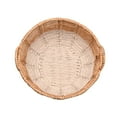 thumbnail image 5 of happimess Laurel 19.49" Bohemian Hand-Woven Abaca Hamper Basket with Handles, Natural/White, BSK1003E, 5 of 6