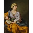 thumbnail image 2 of Gavin Hamilton 12x14 Black Ornate Wood Framed Double Matted Museum Art Print Titled: Portrait of Emma Hamilton as a Sibyl, 2 of 5