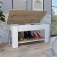 thumbnail image 2 of TUHOME Austin Storage Table Engineered Wood Entryway Benches in  Multi-color, 2 of 10