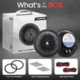 thumbnail image 2 of Pyle Dual 5.25” Waterproof Marine Speakers, 2-Way Full Range Stereo Sound, 100 Watt Marine Audio System (Black), 2 of 5