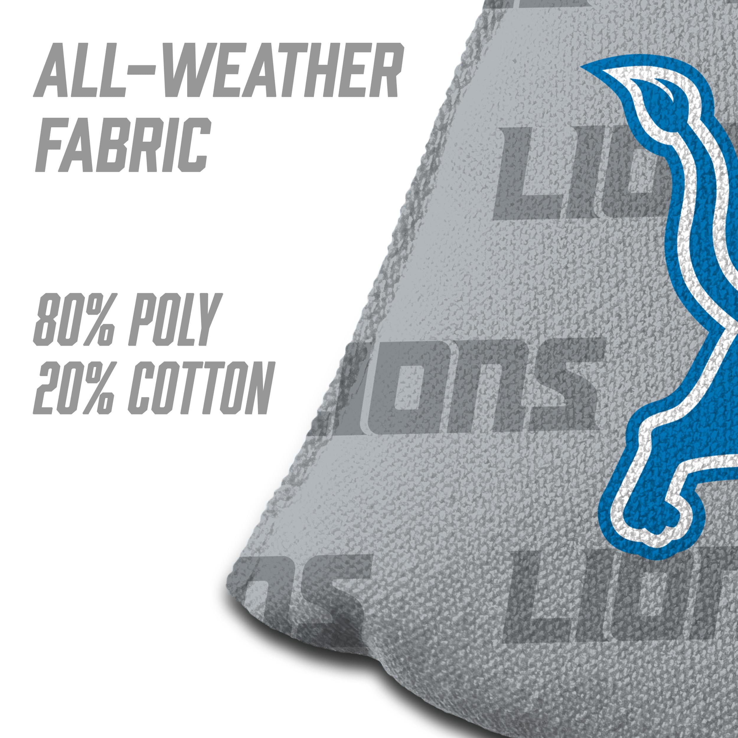 NFL Detroit Lions Cornhole Bags - 4PK - Grey