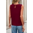 thumbnail image 3 of PRETTYGARDEN Womens Summer Tank Tops Crewneck Sleeveless Business Blouse Casual Loose Pleated Basic Shirt, 3 of 7
