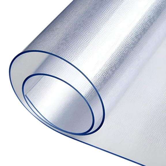 CCOCC Transparent Office Chair Mat for Carpeted Floors,48" x 36" x 0.05" Clear Heavy Duty Floor Mat Desk Chair Mat for Office Home with 4 Anti-Slip Pads