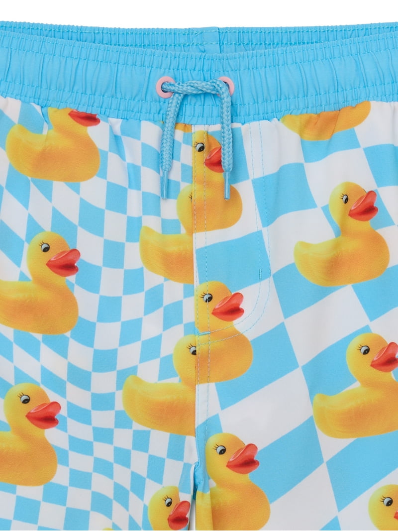 Neff Boys Ducky Tile Graphic Swim Shorts, Sizes 6-18 - Walmart.com