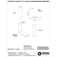 thumbnail image 5 of Ekena Millwork 2"W x 6"D x 5 1/2"H Steel Hanging Shelf Bracket, Antiqued Brass, 5 of 10