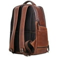 thumbnail image 4 of Jack Georges Voyager Hand-Stained Buffalo Leather Tech Backpack #7527 (Brown), 4 of 5