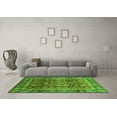 thumbnail image 3 of Ahgly Company Indoor Square Abstract Green Modern Area Rugs, 5' Square, 3 of 4