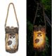 thumbnail image 1 of Luz solar para jardín, resina decorativa para exteriores, búho, luces LED solares con lámpara de búho de cuerda, luces de paisaje, césped, Patio, guardia. Afortunado Sencillez, 1 of 5