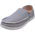 thumbnail image 1 of Crocs Men's Santa Cruz Charcoal / Light Grey Ankle-High Canvas Loafers & Slip-On - 10 M, 1 of 1