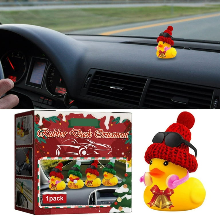 Duck Car Dashboard Decoration Rubber Duck Bulk Bathtub Toy For Kids Teens  Christmas Decor 