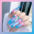 thumbnail image 4 of blue Diamantes de imitación para uñas, gemas de cristal coloridas, diamantes para decoraciones artísticas de uñas 3d, 4 of 5