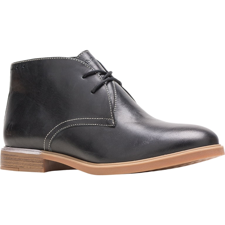 Hush Puppies Black Leather Chukka Boots Hush Puppies Womens Medium Moyen Black Leather Chukka Ankle  main image 4