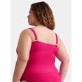 thumbnail image 4 of Time and Tru Women's and Women's Plus Plunge Tankini Top, Sizes XS-2X, 4 of 4