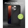 thumbnail image 2 of Funda ZAGG Luxe Snap para iPhone 16 Pro Max con MagSafe negra, 2 of 7