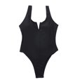 thumbnail image 2 of Gibobby Trajes de Baño Mujer Completo Traje de baño de 1 pieza para mujer, traje de baño de entrenamiento atlético, traje de baño de Control deportivo(Negro,G), 2 of 5