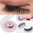 thumbnail image 1 of 1 pairs Self-adhesive False eyelashes Reusable Natural Long Thick Eyelashes Multiple Reversible Glue-free Eyelashes DropshippingL08-Nature He Qiyong unisex, 1 of 1