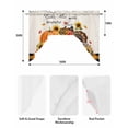 thumbnail image 5 of Fall Pumpkins Swag Valances for Windows, Small Curtains Drapes, Thanksgiving Sunflower Turkey Country Kitchen Window Curtains Over Sink Window Treatment Valance for Bedroom/Bathroom 56"x36", 5 of 5