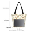 thumbnail image 3 of Haiem Cartoon Corgi Pattern Shoulder Bag - Durable and Spacious Tote Bag,Versatile Shopping Bag, 3 of 7
