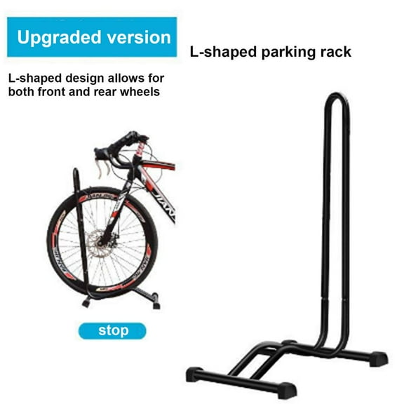 Flroha Bike Repair Stands, Bike Floor Parking Rack For Bicycles Wheel/Tire(Max Tire Width 2.3"), Indoor/Outdoor Garage Storage, Black, Garage Bike Racks