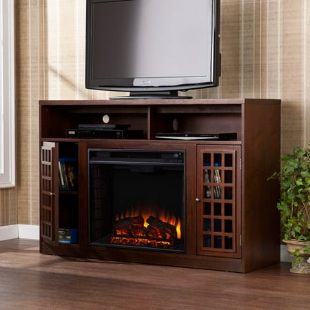 Southern Enterprises Chenault Electric Fireplace and Media Console for TVs up to 46;, Espresso