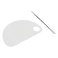 thumbnail image 3 of Paint Pallet - Acrylic Transparent Semi Circular Avoiding Pollution   Paint Mixing Palette, 3 of 8